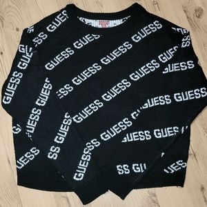 Guess Sweater, size small, black and white